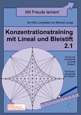 Konzentrationstraining mit Lineal und Bleistift